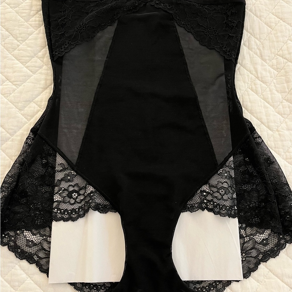 SPANX Black Lace Shapewear Bodysuit